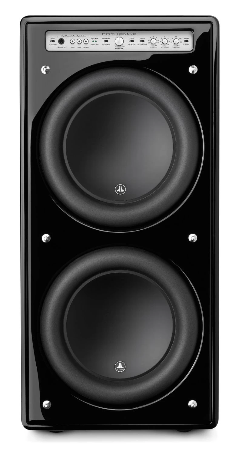 JL Audio f212v2-GLOSS 2x12" aktiivisubwoofer, säädöt
