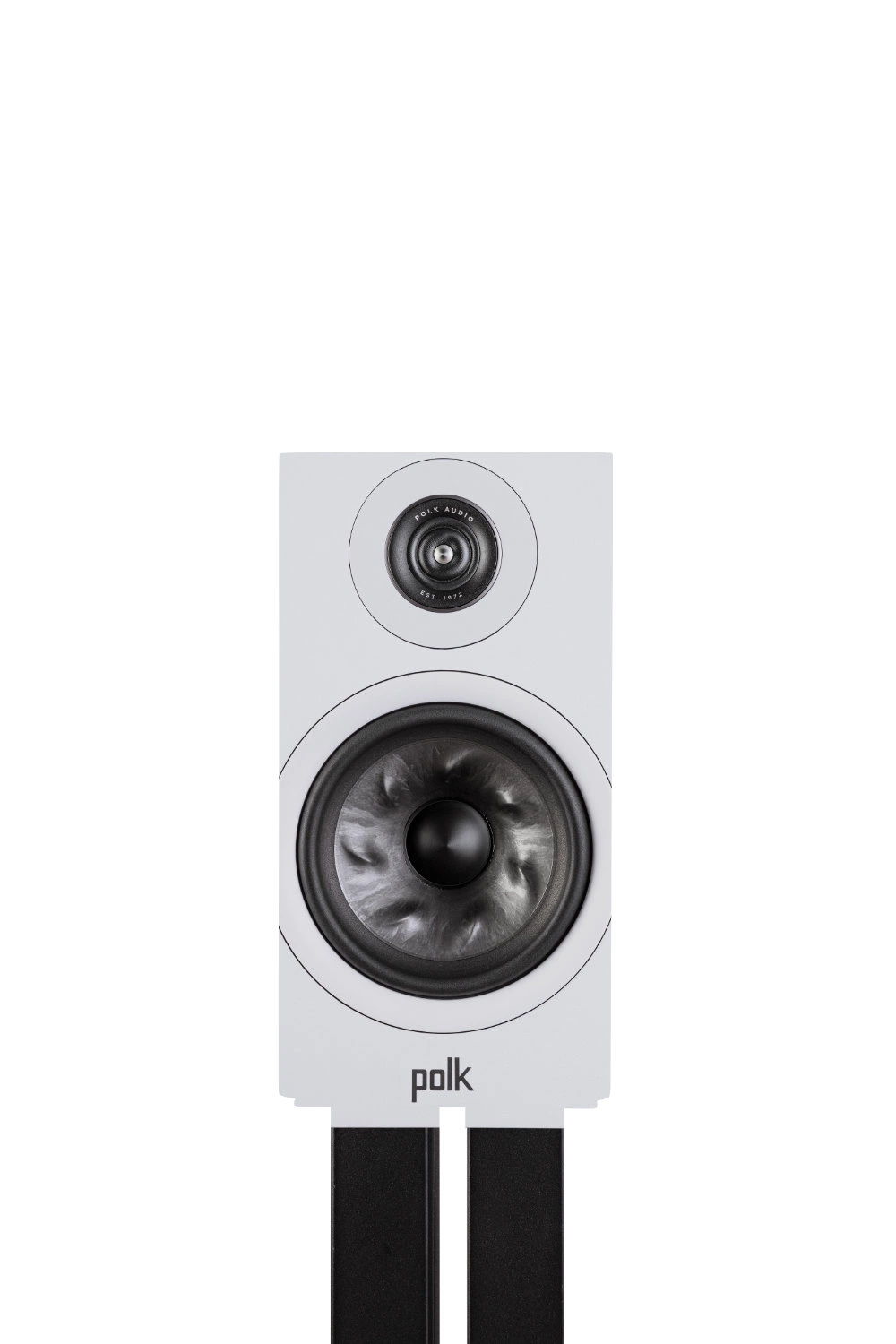Polk Audio R200 jalustakaiutin, valkoinen edestä