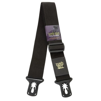Ernie Ball EB-4056 Poly-Lock-Strap hihna, musta pitkä
