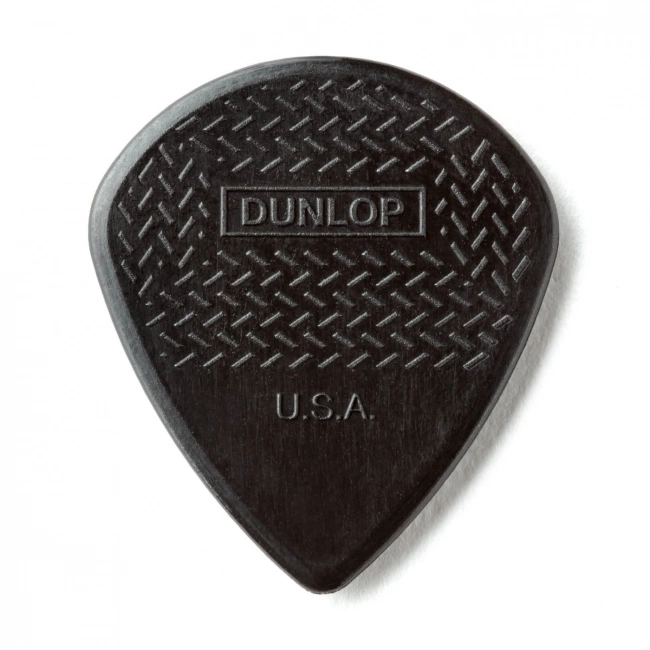Dunlop NYLON MAX GRIP JAZZ III STIFFO musta plektra, 6kpl takaosa