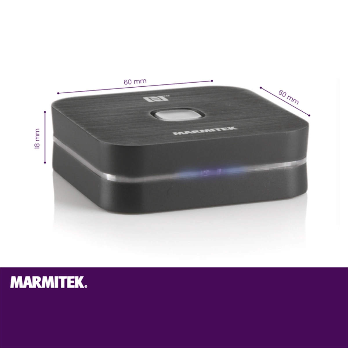 Marmitek BoomBoom 80 Bluetooth-vastaanotin mitat