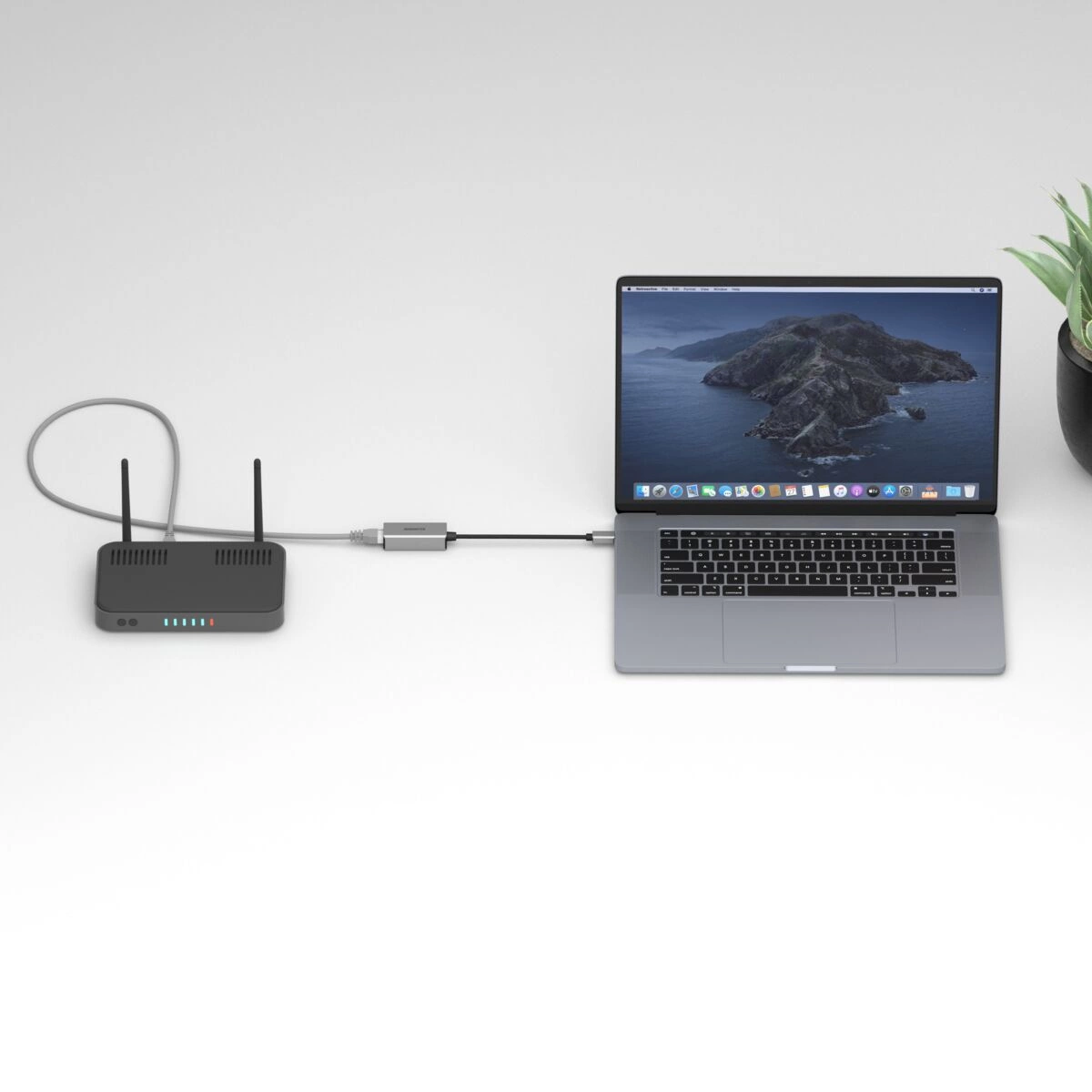 Marmitek Connect USB-C > Ethernet -adapteri reitittimeen