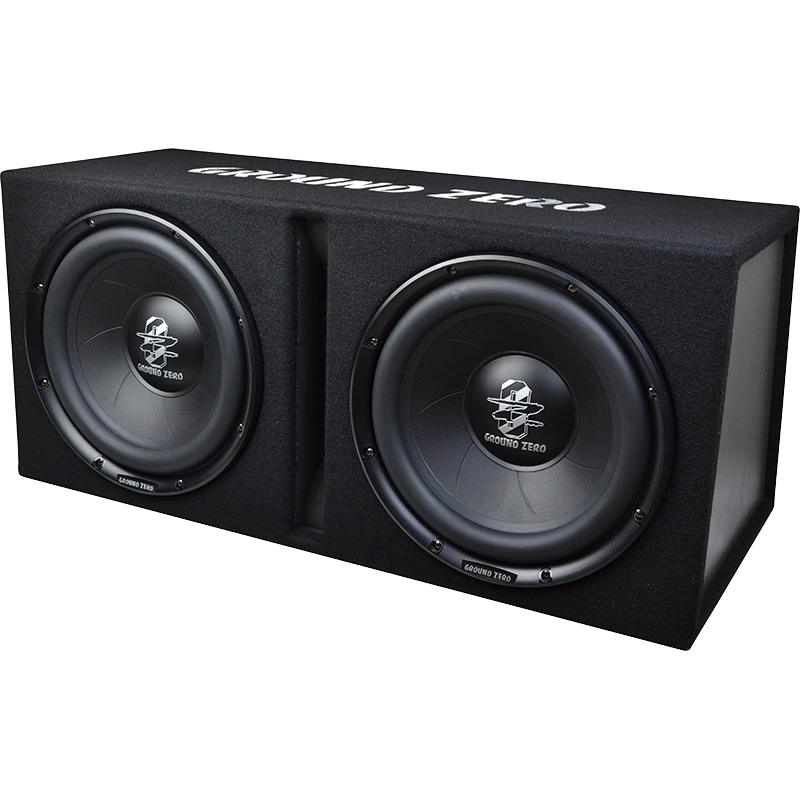 Ground Zero GZIB 2.30BR 2x12" subwoofer valmiskotelossa