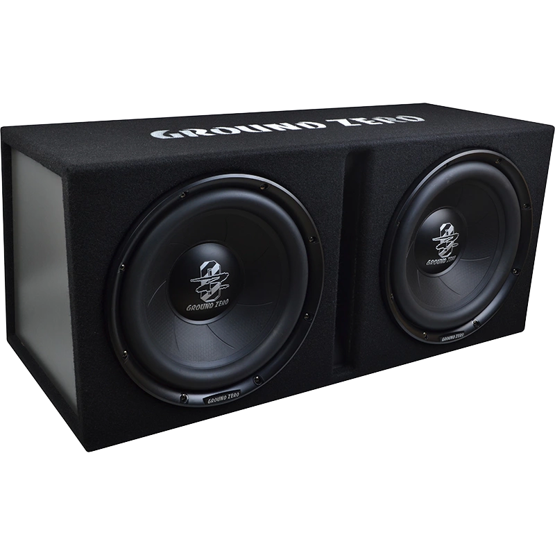Ground Zero GZIB 2.30BR 2x12" subwoofer valmiskotelossa