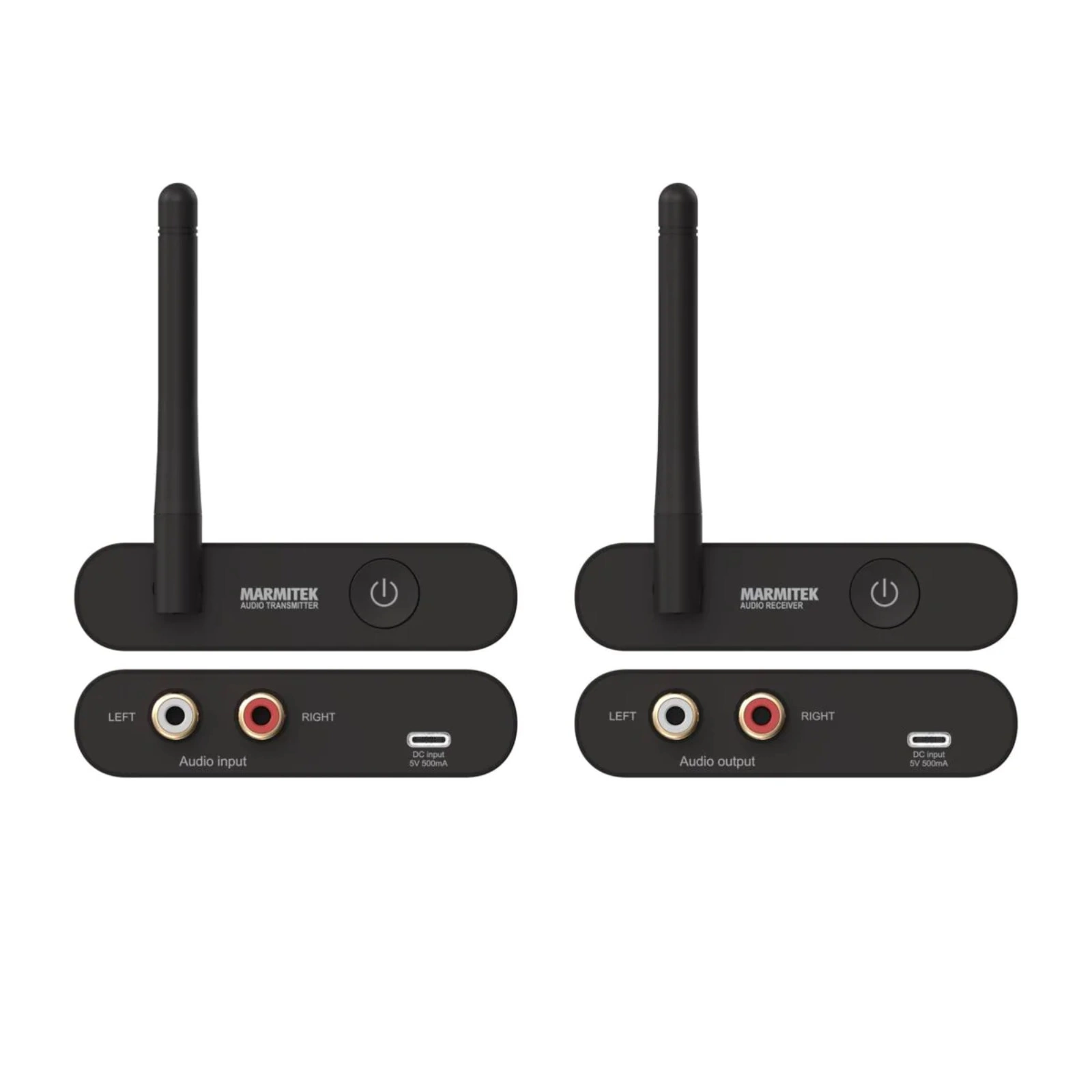 Marmitek Audio Anywhere 630 langaton äänensiirtojärjestelmä liitännät