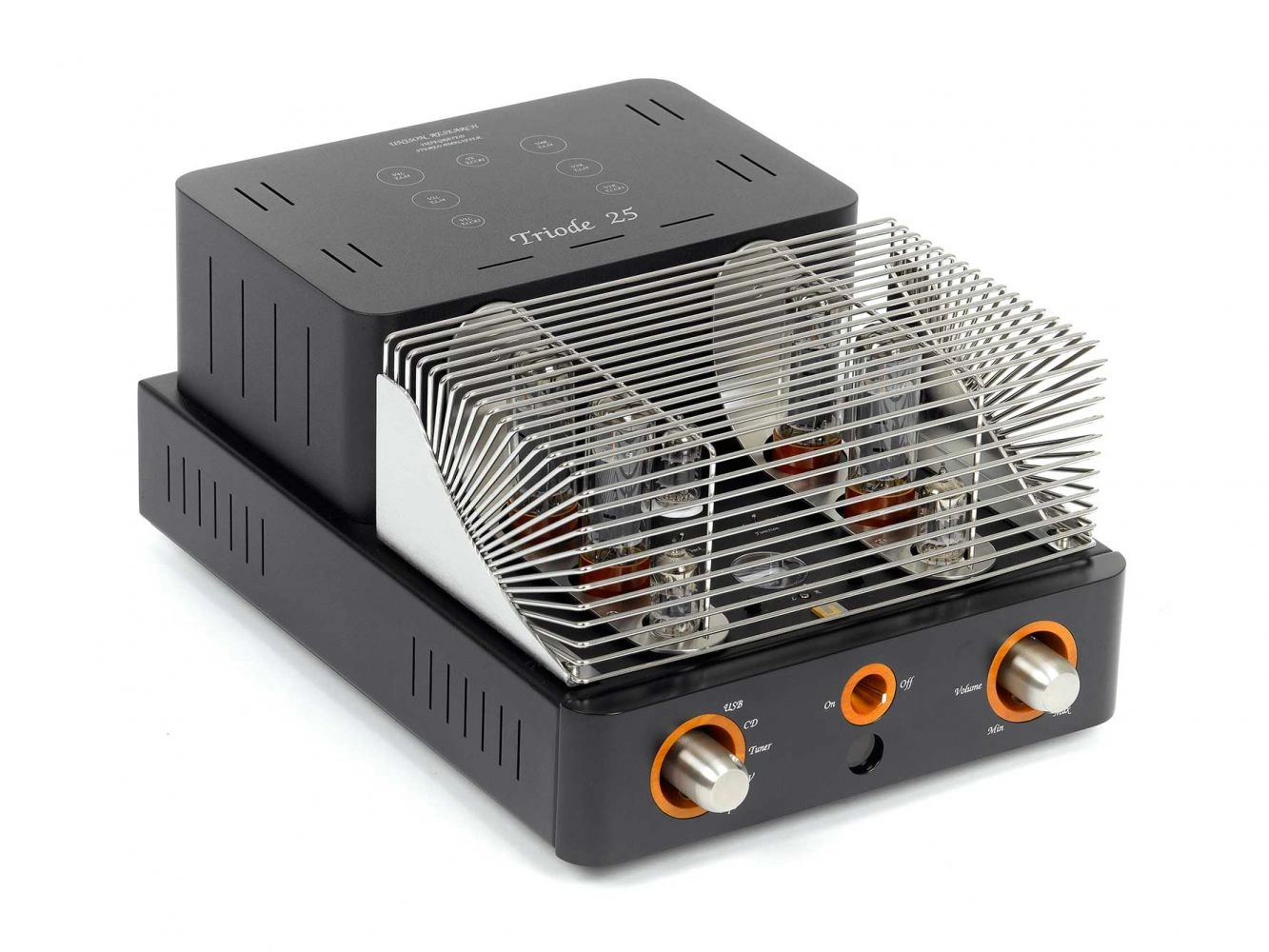 Unison Research Triode 25 integroitu putkivahvistin, suojakehikolla