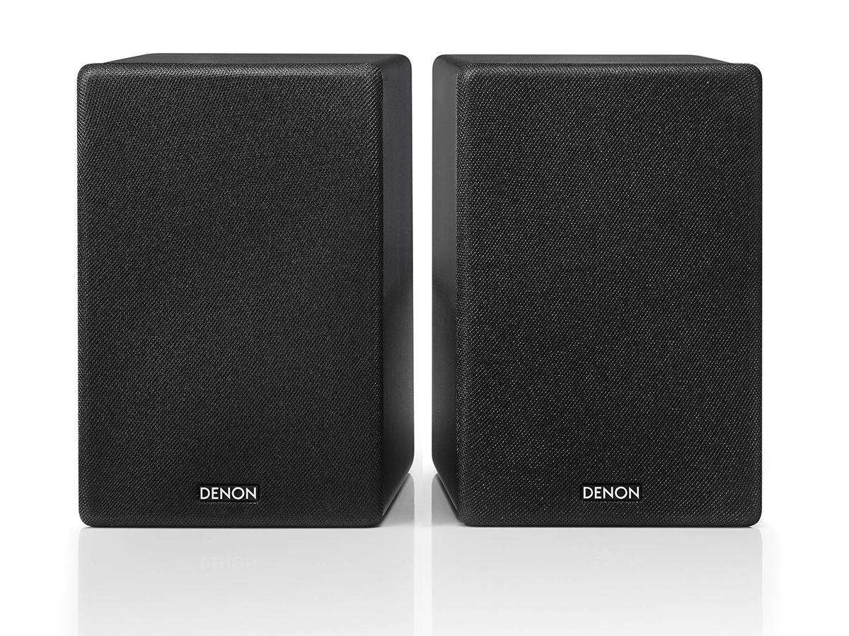 Denon CEOL SC-N10 kaiutinpari, musta edestä