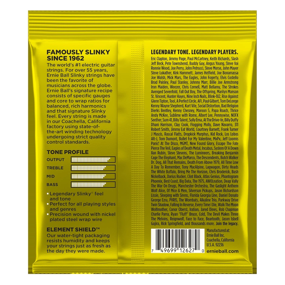 Ernie Ball EB-2627 Beefy Slinky sähkökitaran kielisarja takapuoli