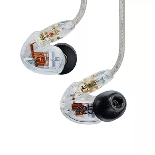 Shure SE425-CL in-ear headphones, clear