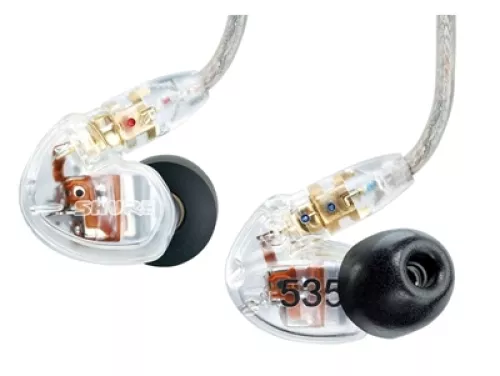 Shure SE535-CL in-ear headphones, clear