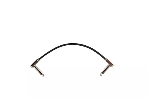 Ernie Ball EB-6226 Flat Ribbon Patch Cable 15cm cable, black