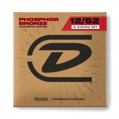 DUNLOP 012-052 12-string acoustic guitar strings