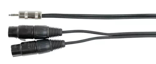 AMP FX-2 3,5mm stereoplugi - 2 x XLR-naaras kaapeli, 2m