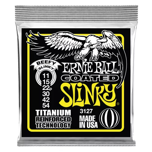 Ernie Ball EB-3127 Coated Beefy Slinky electric guitar string set