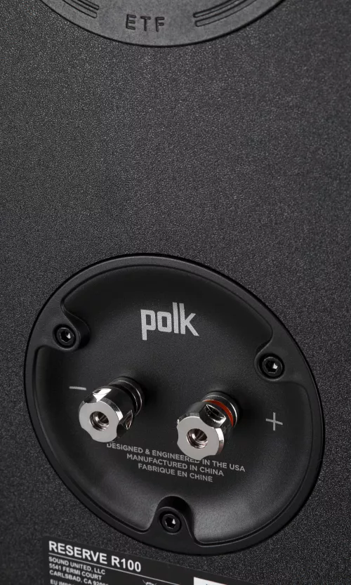 Polk Audio R100 jalustakaiutin, musta liittimet 10874605359da78d2b.jpg