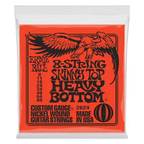 Ernie Ball EB-2624 8-string Skinny Top Heavy Bottom Electric Guitar Strings