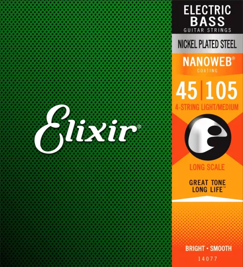 Elixir Nanoweb Bass Light/Medium 045-105 bass string set