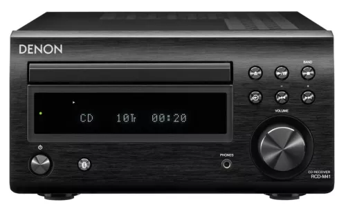Denon RCD-M41DAB mini receiver. black
