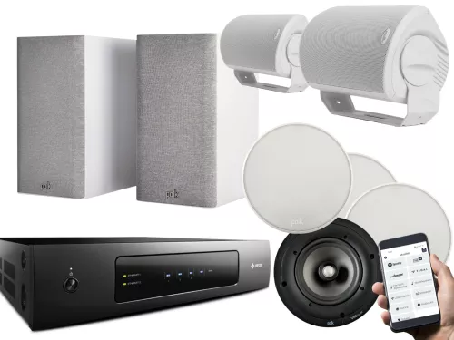 Multiroom audio package HEOS Drive + selection of Polk Audio loudspeakers