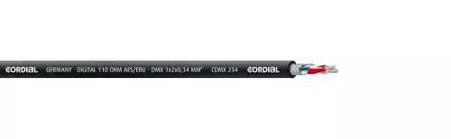 Cordial DMX/AES/EBU, DMX cable, 1x2x0.34mm², Ø6.0mm