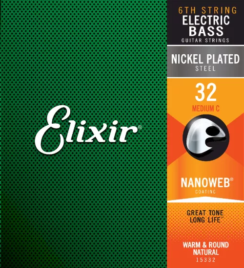 Elixir Nanoweb single bass string 032