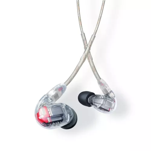 Shure SE846 Gen2 in-ear headphones, clear