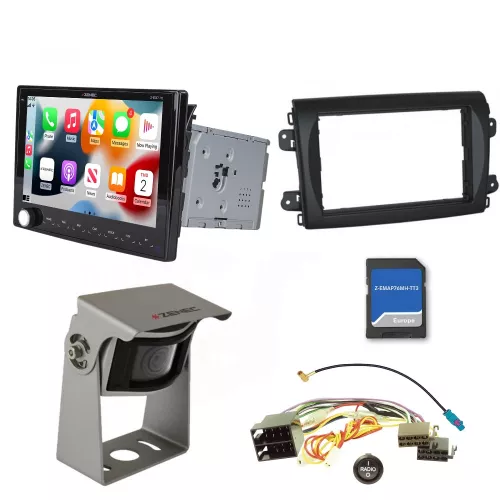 Zenec Z-E3776 + RVSC90 Fiat Ducato motorhome multimedia + camera system