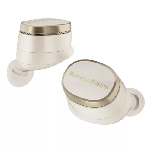 B&W Pi8 noice canceling in-ear headphone, dove white