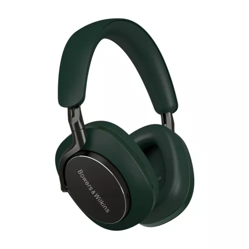 B&W PX8 noise cancelling headphones, dark forest green
