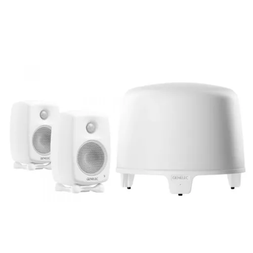 Genelec G One + F One 2.1 speaker set, white