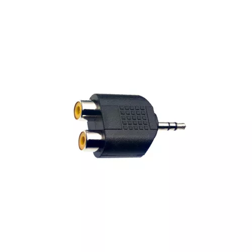 STAGG adapter, 2x RCA - 3.5 mm stereo mini jack