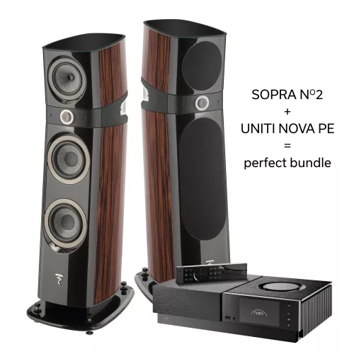 Stereo system Naim Uniti Nova PE + Focal Sopra N2 macassar ebony