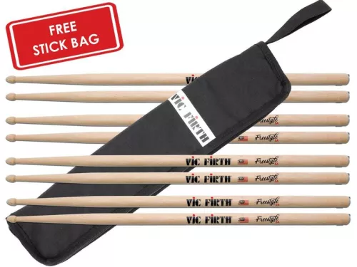 Vic Firth FS5A Freestyle 5A Bundle Pack, 4 paria