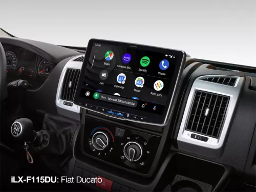 Alpine Halo11 iLX-F115DU headunit for Fiat Ducato