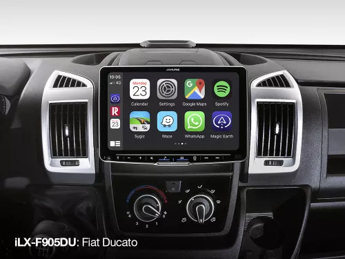 Alpine Halo9 iLX-F905DU head unit for Fiat Ducato