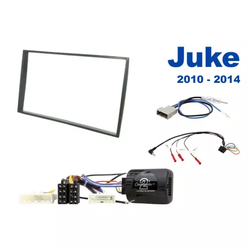 AH-KIT-NIS08 Nissan Juke 10-14 2-DIN soittimen asennussarja
