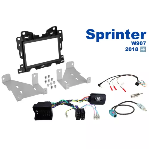 AH-KIT-MB10 MB Sprinter W907 2018-> 2-DIN soittimen asennussarja