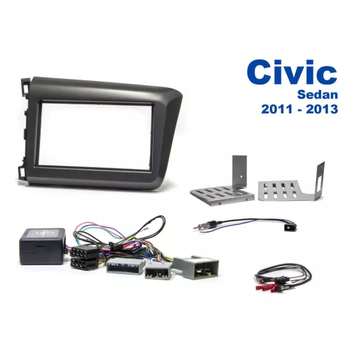 AH-KIT-HONDA05 Honda Civic 11-13 2-DIN soittimen asennussarja