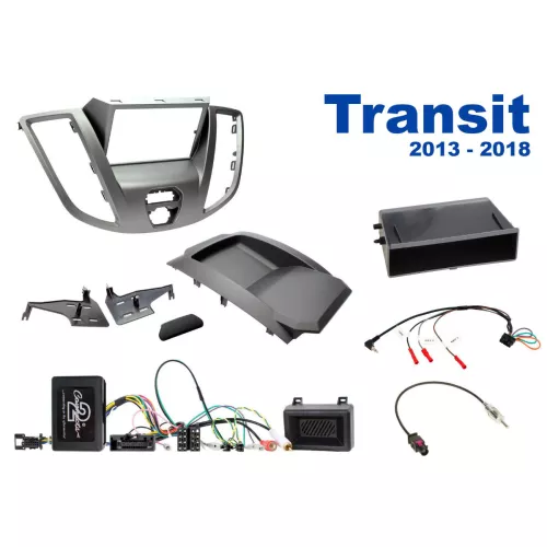 AH-KIT-FORD13 Ford Transit 13-18 1-2 DIN installation kit
