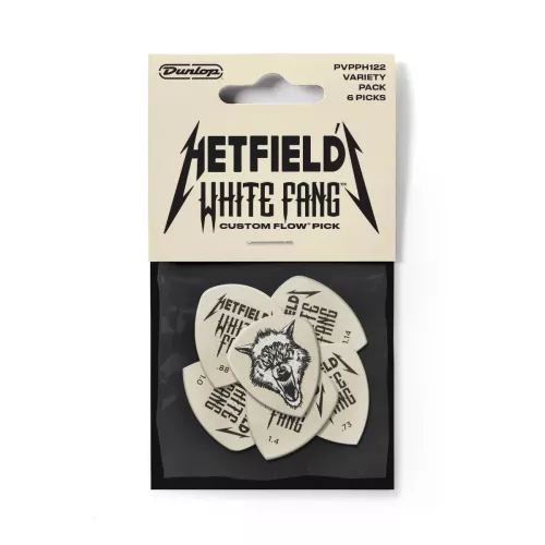 Dunlop Hetfield White Fang Variety Pack -plektralajitelma, 6 kpl