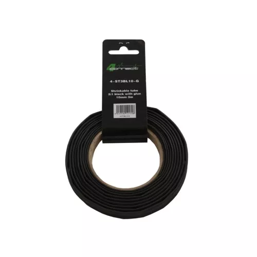 4Connect adhesive-lined heat-shrink tubing 10mm, black