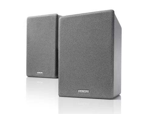 Denon CEOL SC-N10 bookshelf speaker pair, grey