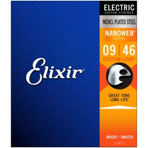 Elixir Nanoweb Custom Light 09-46 electric guitar string set