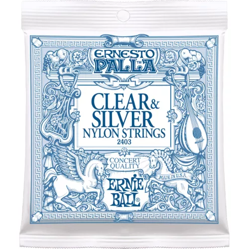 Ernie Ball EB-2403 Clear & Silver Nylon Klassisen kitaran kielisarja 74295dbc04d714955.jpg