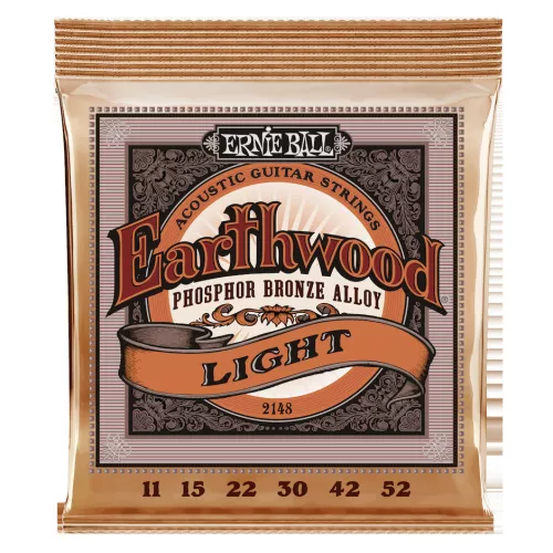 Ernie Ball EB-2148 Earthwood Phosphor Bronze Light acoustic guitar string set