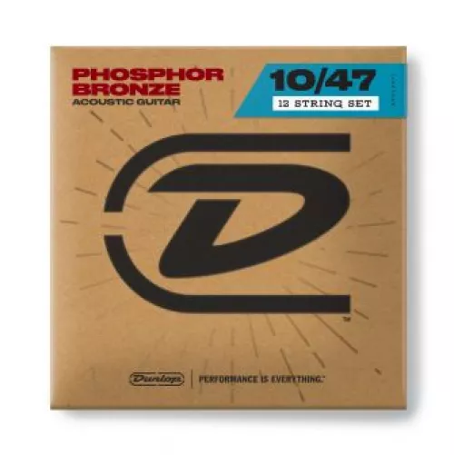 Dunlop 10-47 12-string acoustic guitar strings